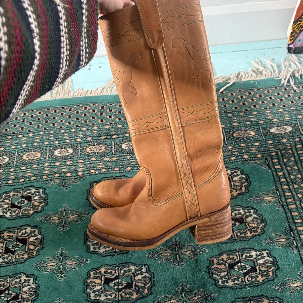FRYE AND CO. Tan Leather Ankle Boots - Picture 2 of 6